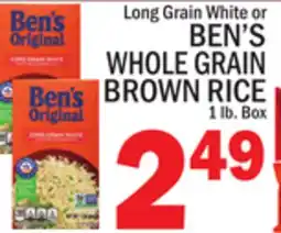 C Town BEN'S WHOLE GRAIN BROWN RICE offer