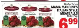 C Town MAMA MANCINI'S ITALIAN STYLE MEATBALLS offer