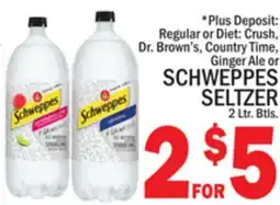 C Town SCHWEPPES SELTZER offer