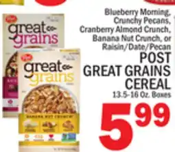 C Town POST GREAT GRAINS CEREAL offer