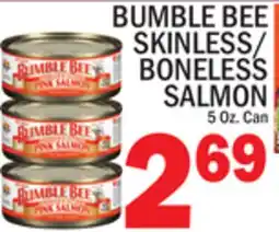 C Town BUMBLE BEE SKINLESS/BONELESS SALMON offer