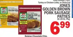 C Town JONES GOLDEN BROWN PORK SAUSAGE PATTIES offer