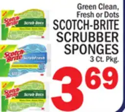 C Town SCOTCH-BRITE SCRUBBER SPONGES offer