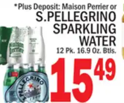 C Town S. PELLEGRINO SPARKLING WATER offer