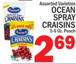 C Town OCEAN SPRAY CRAISINS offer