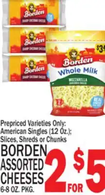 C Town BORDEN ASSORTED CHEESES offer