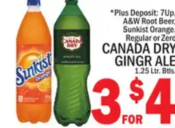 C Town CANADA DRY GINGR ALE offer