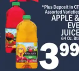 C Town APPLE & EVE JUICE offer