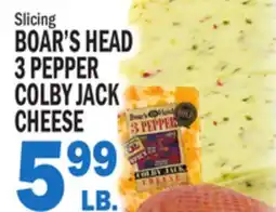 C Town BOAR'S HEAD 3 PEPPER COLBY JACK CHEESE offer
