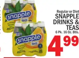 C Town SNAPPLE DRINKS & TEAS offer