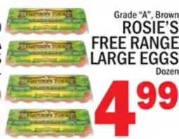 C Town ROSIE'S FREE RANGE LARGE EGGS offer