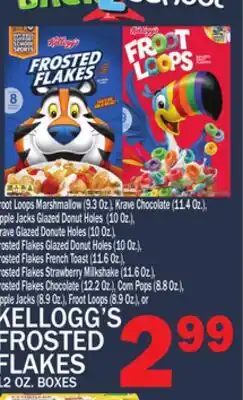 C Town KELLOGG'S FROSTED FLAKES 12 OZ. BOXES offer