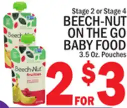 C Town BEECH-NUT ON THE GO BABY FOOD offer