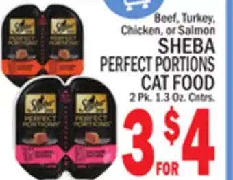C Town SHEBA PERFECT PORTIONS CAT FOOD offer