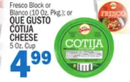 C Town QUE GUSTO COTIJA CHEESE offer