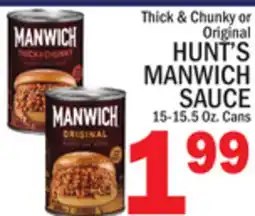 C Town HUNT'S MANWICH SAUCE offer