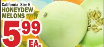 C Town HONEYDEW MELONS offer