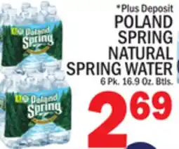 C Town POLAND SPRING NATURAL SPRING WATER offer
