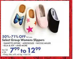 Boscov's Select Group Womens Slippers offer