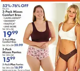 Boscov's 3-Pack Misses Comfort Bras offer