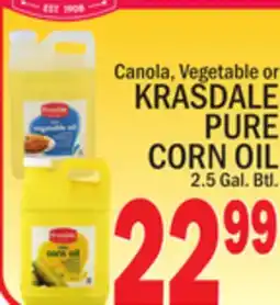 C Town KRASDALE PURE CANOLA, VEGETABLE OR CORN OIL offer