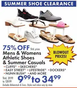 Boscov's Mens & Womens Athletic Shoes & Summer Casuals offer