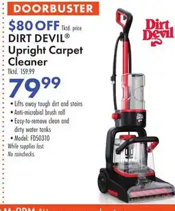 Boscov's DIRT DEVIL Upright Carpet Cleaner offer