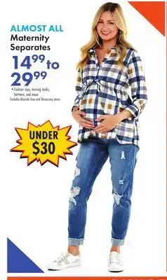 Boscov's Maternity Separates offer