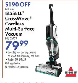 Boscov's BISSELL CrossWave Cordless Multi-Surface Vacuum offer