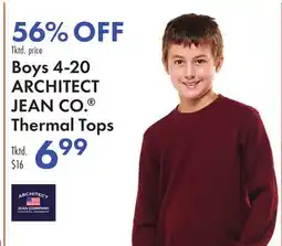 Boscov's Boys 4-20 ARCHITECT JEAN CO. Thermal Tops offer