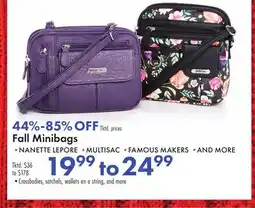 Boscov's Fall Minibags offer