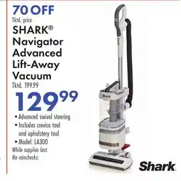 Boscov's SHARK Navigator Advanced Lift-Away Vacuum offer