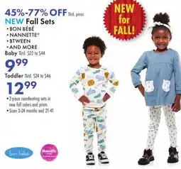 Boscov's NEW Fall Sets Baby offer