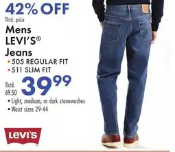 Boscov's Mens LEVI'S Jeans offer