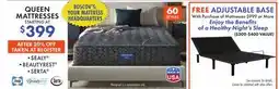 Boscov's QUEEN MATTRESSES offer