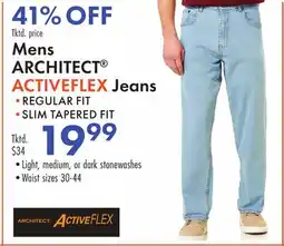 Boscov's Mens ARCHITECT ACTIVEFLEX Jeans offer