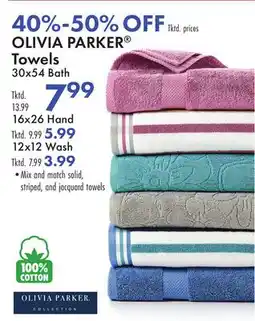 Boscov's OLIVIA PARKER Towels offer