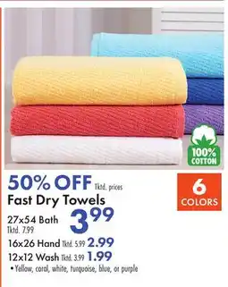 Boscov's Fast Dry Towels offer