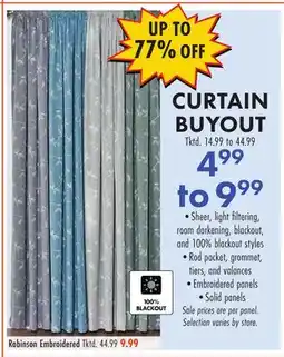 Boscov's CURTAIN BUYOUT offer