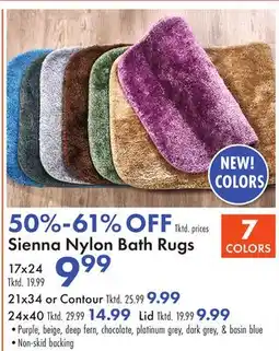 Boscov's Sienna Nylon Bath Rugs offer