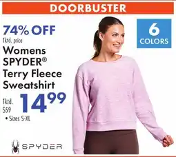Boscov's Womens SPYDER Terry Fleece Sweatshirt offer