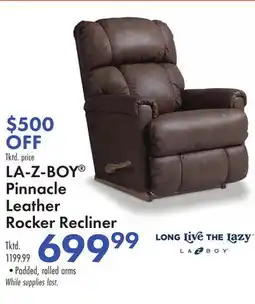 Boscov's LA-Z-BOY Pinnacle Leather Rocker Recliner offer