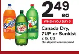 ACME Canada Dry, 7UP or Sunkist offer