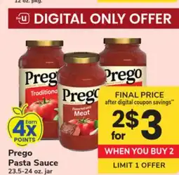 ACME Prego Pasta Sauce offer