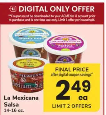 ACME La Mexicana Salsa offer