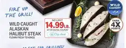 Kings Food Markets WILD CAUGHT ALASKAN HALIBUT STEAK offer