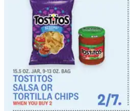 Kings Food Markets TOSTITOS SALSA OR TORTILLA CHIPS offer