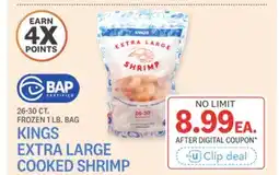 Kings Food Markets KINGS EXTRA LARGE COOKED SHRIMP offer