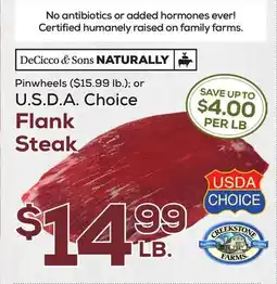 DeCicco & Sons Flank Steak offer