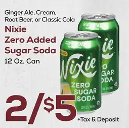 DeCicco & Sons Classic Cola Nixie Zero Added Sugar Soda offer